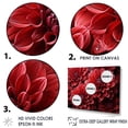 thumbnail image 3 of Designart "Elegant Blooms Of Crimson Mums" Mums Floater Framed Wall Art Living Room, 3 of 5