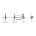 thumbnail image 7 of Urban Ambiance Luxury Farmhouse Bath Fixture, Size: 9-1/4"H x 33-3/8"W, with Coastal Style Elements, Polished Chrome Finish and Clear Shade, UHP2554, 7 of 7