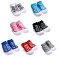 thumbnail image 2 of PEACNNG 1 Pair Anti Slip Cotton Socks Shoes Slippers Socks for 0-6 Months Newborn Baby Boy Girl, 2 of 5