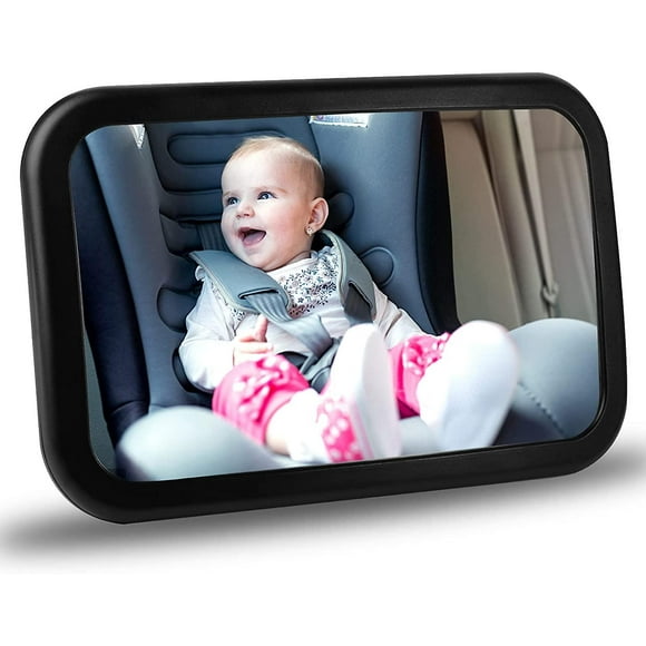 Car Baby Mirror - Rear Seat Mirror With Premium Matte Finish - Crystal Clear View Of Baby In Rear Facing Car Seat