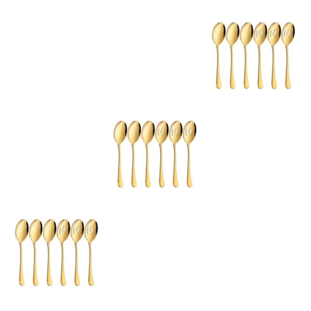 Transemion 6x Lightweight And Portable Stainless Steel Set For Travel-friendly golden 3Set