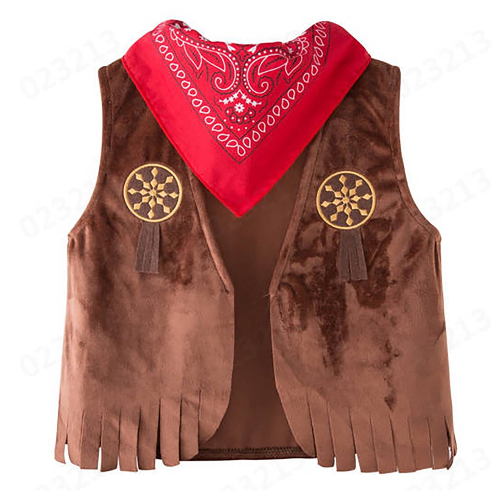 Aocisk Boys Outfits & Set May's Baby Western Cowboy Style Kids Set for Dress-Up and Imaginative Play Brown 8-9 Years