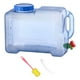 thumbnail image 2 of Jarra de almacenamiento de agua para acampar de 2 galones de transporte de botellas de agua con grifo y manija, Contenedor de agua de cubo de Sin tapa de agujero. shamjiam Contenedor de bebidas de campamento, 2 of 9
