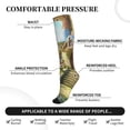 thumbnail image 3 of Lsque Cute Mushroom Town A Pattern Sport Compression Socks for Men & Women 15-20 mmHg Knee High Nurse Pregnant Running Medical and Travel Athletic, 3 of 6