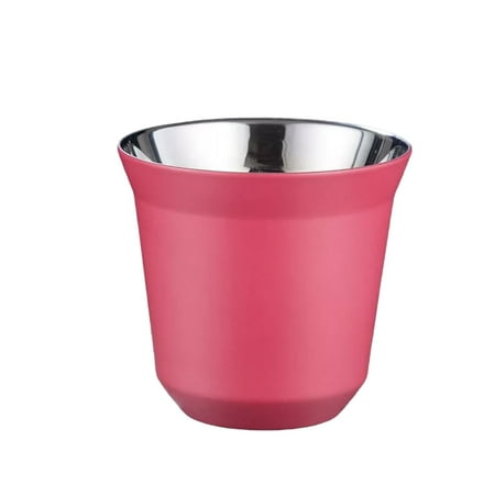 

80ml Double Wall Stainless Steel Espresso Cup Insulation Nespresso Pixie Coffee Cup Capsule Shape Cute Thermo Cup Coffee Mugs