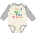 thumbnail image 3 of Inktastic Nani and Papa Love Me Boys or Girls Long Sleeve Baby Bodysuit, 3 of 5