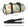 thumbnail image 2 of Rocae Butterfly Print Round Travel Duffel Bag and Fitness Bag, Women's Waterproof Weekend Tote, Men's Travel and Fitness Essentials, 2 of 8