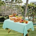 thumbnail image 6 of CuiLiyq Solid Color Disposable Square Tablecloth, Party Tablecovers, Table Cloths for BBQ, Picnic, Birthday, Wedding Parties (54" x 72", Macaron Green), 6 of 7