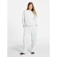 thumbnail image 2 of No Boundaries French Terry Cargo Pants, 30" Inseam, Women's XXS-XXL, 2 of 5