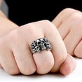 thumbnail image 6 of YAZI Home Genuine Stainless Steel Ring Jewelry for Men Fashion Punk Biker Skull Rings, 6 of 14