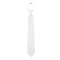 thumbnail image 2 of Jacob Alexander Men's Solid Color Pre-Tied Zipper Neck Tie - White, 2 of 8