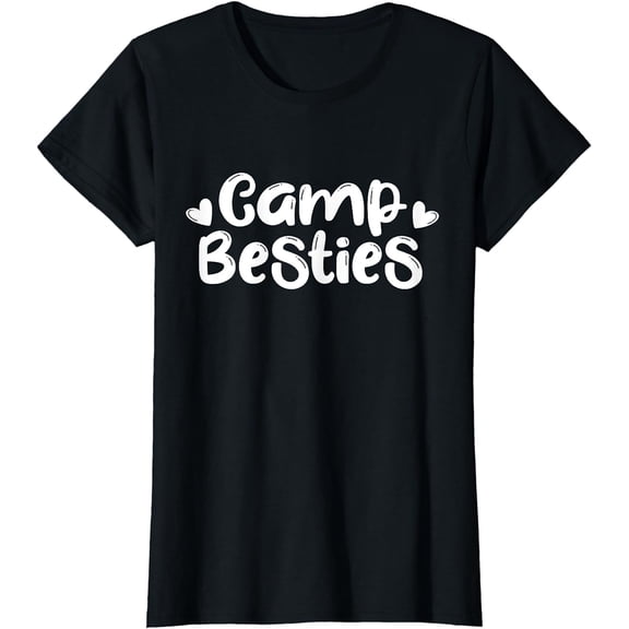Camp Besties Shirt Cute Best Friend Summer Camper Girl Gift T-Shirt