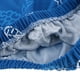 thumbnail image 3 of Funda protectora elástica de elastano para silla redonda o cuadrada, para comedor, giratoria. Floral azul, 3 of 4
