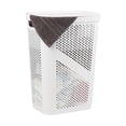 thumbnail image 1 of 60L Slim Laundry Hamper, Clothes Basket, Lid, Ventilated, Plastic, 17.25"L x 13.75"W x 23.5"H, 1 of 6