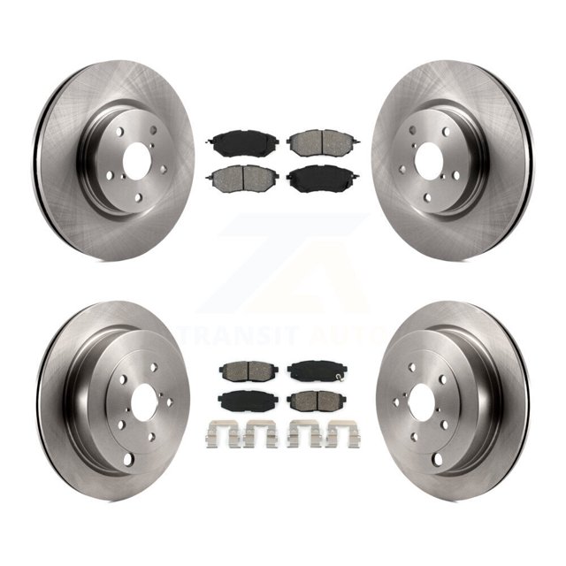 Transit Auto Front Rear Disc Brake Rotors and Semi-Metallic Pads Kit for Car Subaru Tribeca B9 K8S-101273