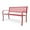 Pink, variant on HLL 50" Outdoor Bench Metal with Floral Back, Garden Bench Front Porch Bench for Yard Patio Entryway Park Outside, 800lb Capacity - Pink