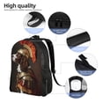 thumbnail image 5 of Xecao Medieval Knight Dog Print School Backpack with Laptop Compartment Small Travel Laptop Backpack for Women Men Waterproof College Backpack Simple School Bag, 5 of 8