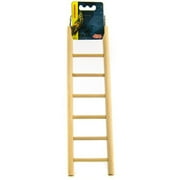 Angle View: Living World Wood Ladders for Bird Cages 12.5" High - 7 Step Ladder