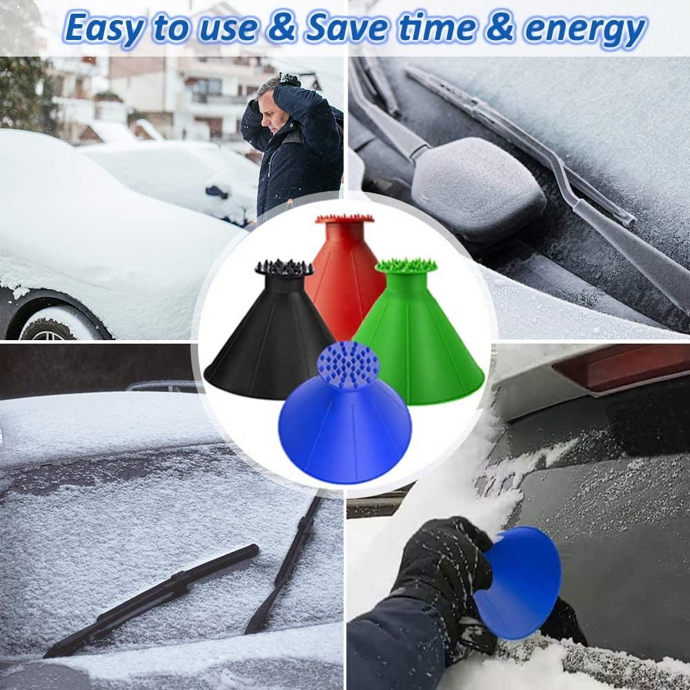 Gazdag)Ice Scraper and Snow Brush for Car Windshield for Car Truck SUV 