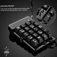 thumbnail image 6 of Douself 2.4Ghz Wireless Numeric Keypad Mechanical Feel Number Pad Keyboard 19 Keys w/ USB Receiver, 6 of 7