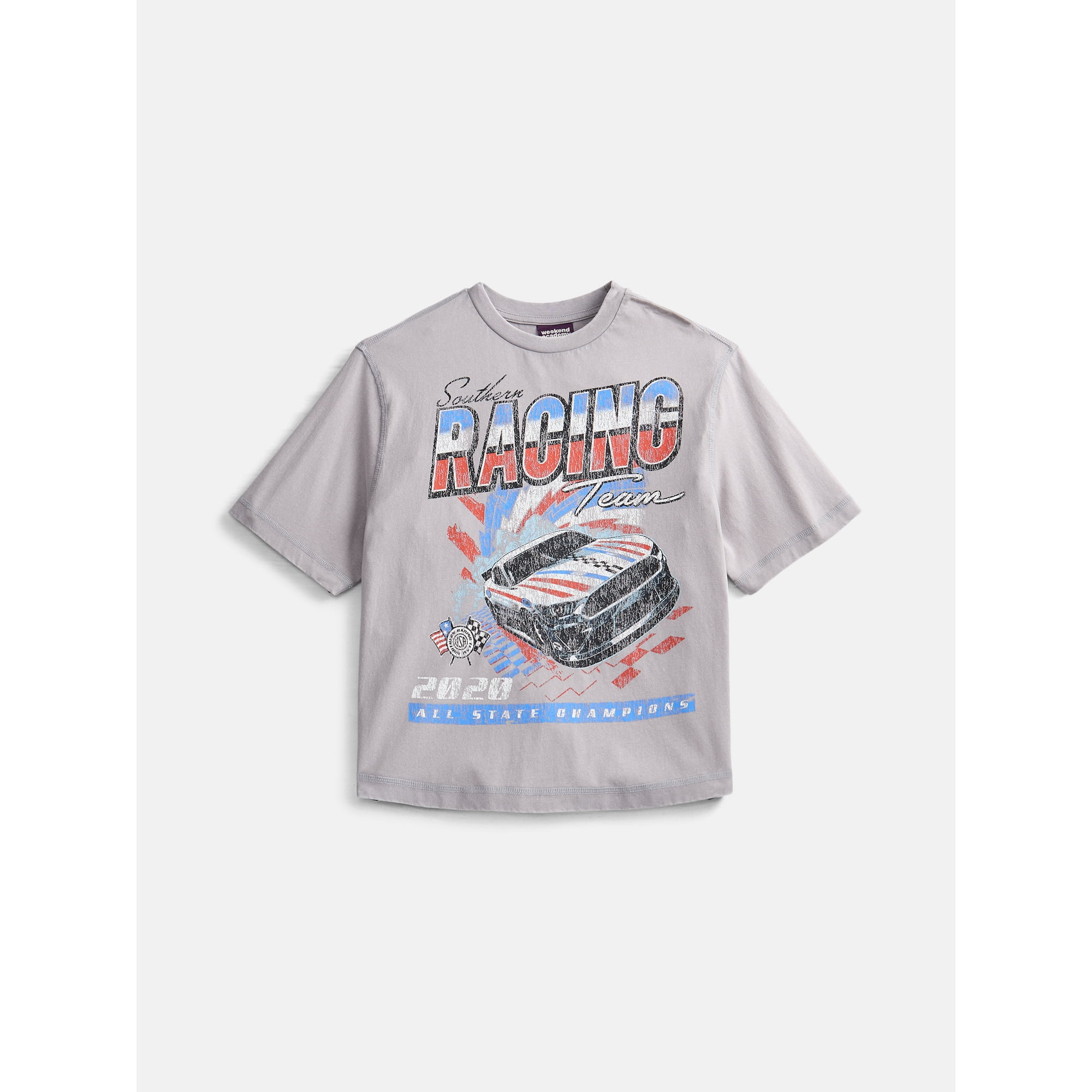 Weekend Academy Boys Garment Washed Graphic Tee 4-18