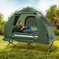 thumbnail image 2 of Goplus 1-Person Waterproof Camping Tent Cot with Air Mattress, Pillow, Sleeping Bag, 2 of 10