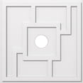 thumbnail image 1 of Ekena Millwork CMP26KX-04000 26 in. OD x 4 in. ID Square Knox Architectural Grade PVC Contemporary Ceiling Medallion, 1 of 1
