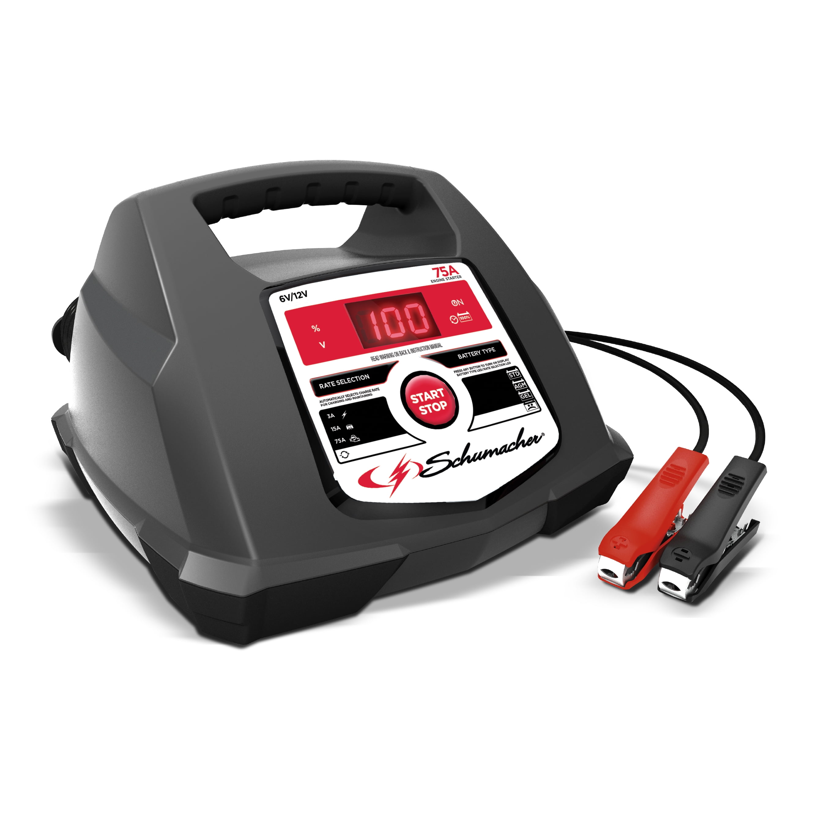Schumacher Electric 2/6/30/100-Amp 6v/12V Fully Automatic Battery Charger -  