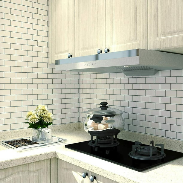 Art3d Peel And Stick Backsplash Tile Floral White Wall Tile 12 In X 12 In 10 Pack Walmart Com Walmart Com