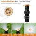 thumbnail image 5 of SDJMa 360° Rotation Auto Irrigation System Garden Lawn Sprinkler Patio, 360° Scattering Sprinkler, 3 Gears Adjustable, for Outdoor Grass Garden Yard Lawns, 5 of 9