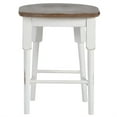 thumbnail image 4 of Home Square 24" Wood Counter Height Stool in Oak and White - Set of 2, 4 of 5