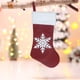 thumbnail image 4 of Juego de 2 Bolsas de Regalo para Calcetines Navideños | Calcetines Navideños de Terciopelo Rojo de Punto con Diseños de Papá Noel y Muñeco de Nieve | Tela de Patchwork Resistente | Decoración para La, 4 of 6