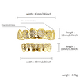thumbnail image 4 of Copper Zirconia Poker Suit Grillz Set, Gold & Silver Tone with Heart/Spade/Diamond/Club Designs, Iced Out Hip Hop Teeth Jewelry for Men & Women, 4 of 6