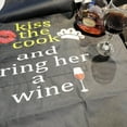 thumbnail image 5 of Funny Kitchen Apron for Women Cute with Pockets - Kiss The Cook And Bring Her A Wine, 5 of 6