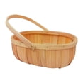 thumbnail image 1 of Cesta de fruta portátil de madera con forma ovalada para guardar artículos pequeños. Talla S, 1 of 7
