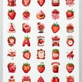 thumbnail image 4 of 35pcs-50pcs Cheerful Stickers Stationery Strawberry Stickers Decorative Decals DIY Stickers Kids Stickers for Luggage Phone Laptop, 4 of 9