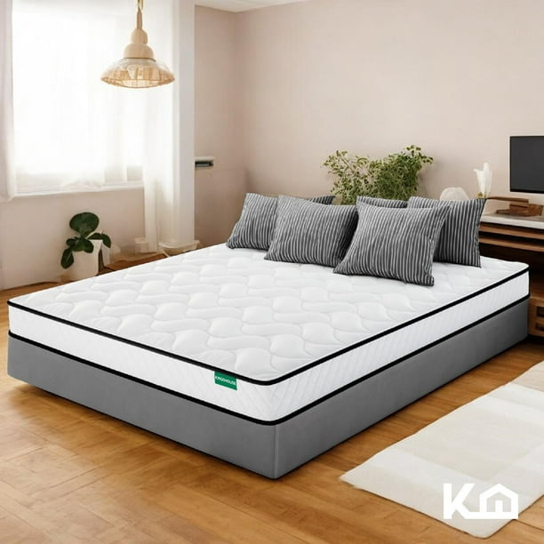 Colchón Matrimonial En Caja Espuma Alta Densidad Memory Foam