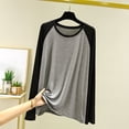 thumbnail image 2 of QSAWXQZ Men's Lounge Shirt Long Sleeve Crew Neck Sleepwear for Fall 2XL, 2 of 6