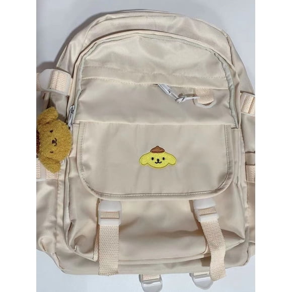 Sac à Dos Élèves du Secondaire Grande Capacité Doux Fille Mignon Sac à Dos Campus Cartable Femme Sanrio Anime Purin Dog