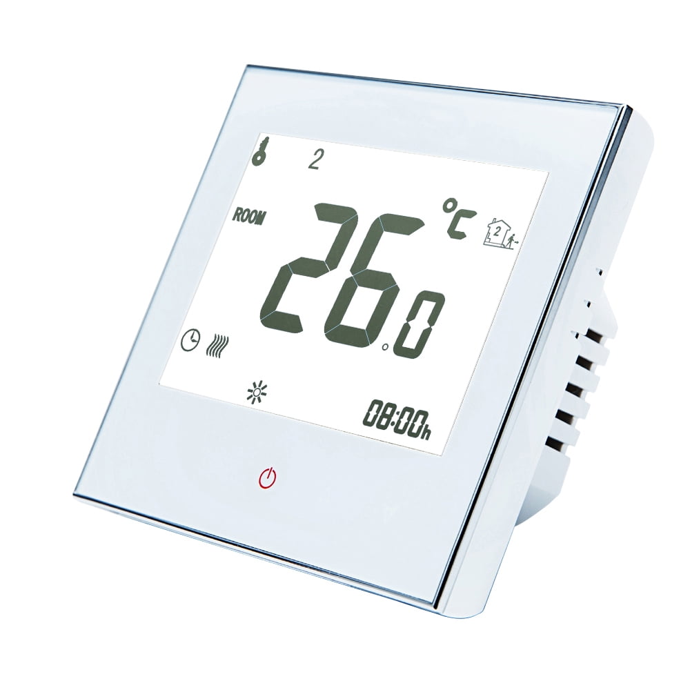 Home Smart Programmable Thermostat for Electric Floor Heating LCD Touchscreen 