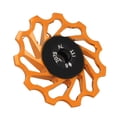 thumbnail image 3 of 11T Rear Guide Roller Pulley, Reduce Friction Bicycle Rear Derailleur Wheel Good Compatibility  For Mountain Bikes Gold, 3 of 8