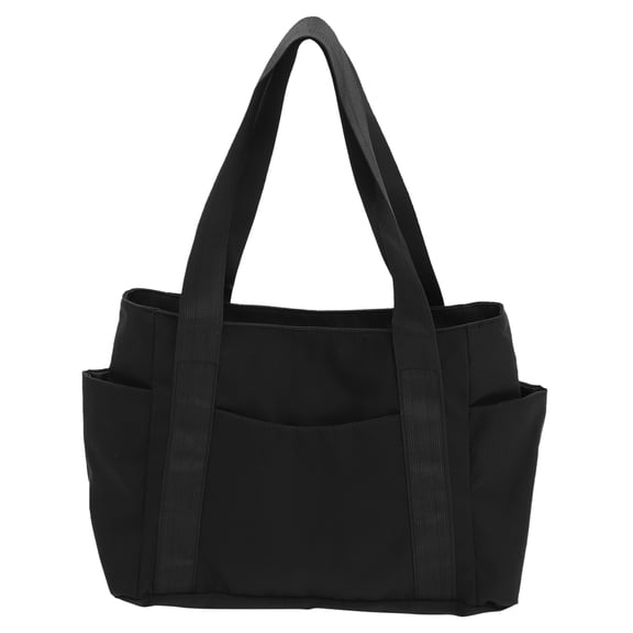 SOPOTUTU Lightweight Black Casual Handbag with Large Capacity for Outdoor Storage