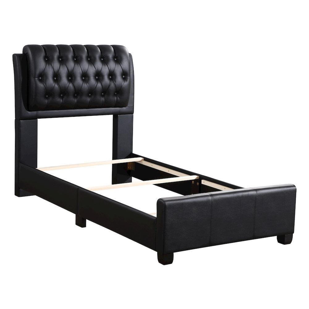 Glory Furniture Marilla Twin Bed in Black Color