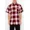 RED, variant on Men's Old School Plaid Flannel Short Sleeve Shirts VSS30 - RED -XL