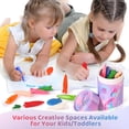 thumbnail image 6 of homicozy Rocket and Fish-Shaped Crayons,36PCS Non Toxic Washable Toddler Crayons for Kids and Toddlers,Art Supplies Drawing Coloring Crayon Set,Gift for Girls and Boys,School Gifts,Birthday Gifts, 6 of 7