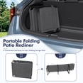 thumbnail image 3 of POTEBAN Heavy Duty Outdoor Lounge Chair, 350lbs Capacity Folding Recliner for Tanning & Pool, 1-Pack, Dark Gray, 3 of 6