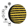 thumbnail image 4 of Naloa Striped With Bees PVC Leather Spare Tire Wheel Cover for Car Truck SUV Camper Trailer Universal Fit many size17 inch, 4 of 6