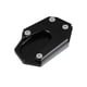 thumbnail image 1 of Caballete Placa Cojín Pie Lateral Soporte para Motocicleta Negro, 1 of 1