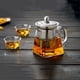 thumbnail image 5 of EeaseMX Infusor de acero inoxidable práctico con capacidad de 750 ml, colador, tetera de vidrio resistente al calor, taza para té de hojas sueltas., 5 of 7