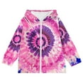thumbnail image 4 of GigrtiJin Kid's Hoodies Tie Dye Printed Hooded Full Zippper Jacket with Pocket Trendy Casual Athletic Outwear, 4 of 5